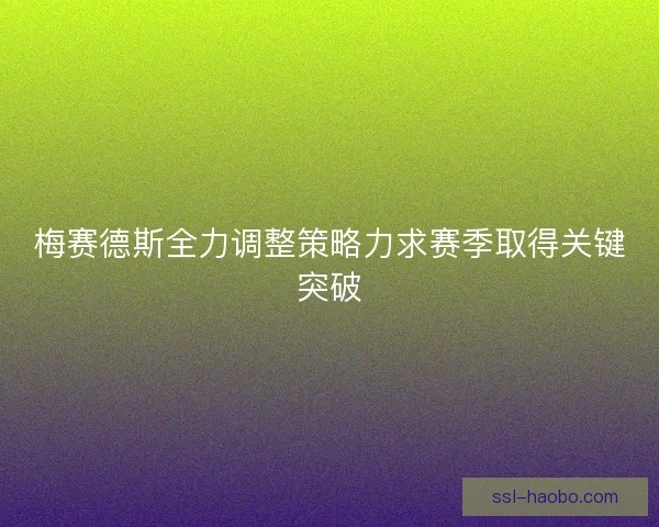 梅赛德斯全力调整策略力求赛季取得关键突破