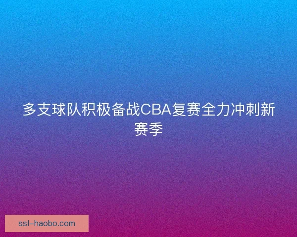 多支球队积极备战CBA复赛全力冲刺新赛季