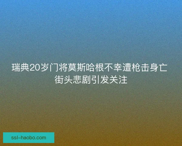 瑞典20岁门将莫斯哈根不幸遭枪击身亡 街头悲剧引发关注
